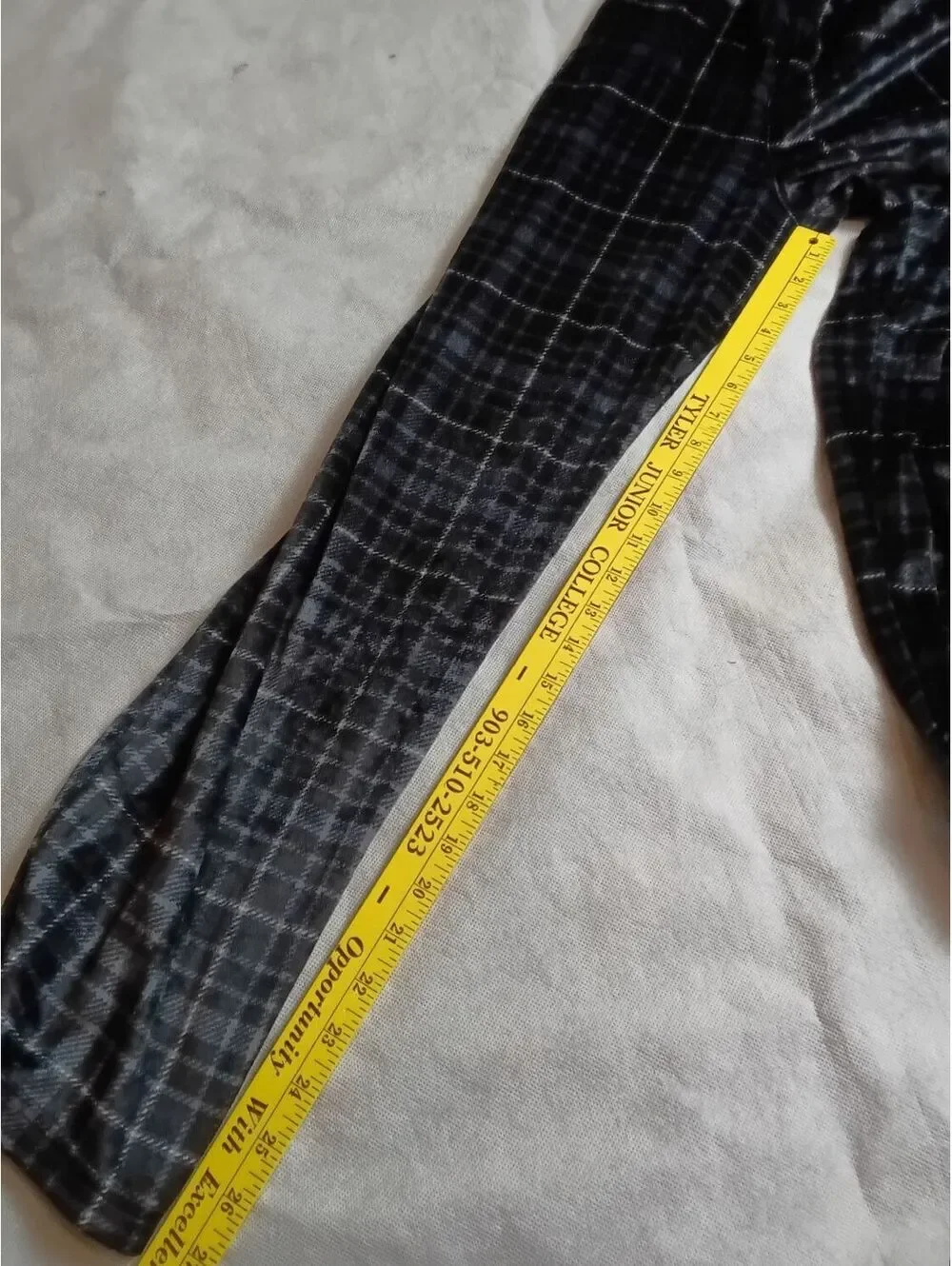 U.S. Polo Assn. Men's Black Plaid Sleepwear Lounge Pants Size L